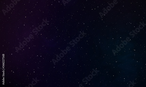 Spacescape illustration design with beautiful stars field in the univese