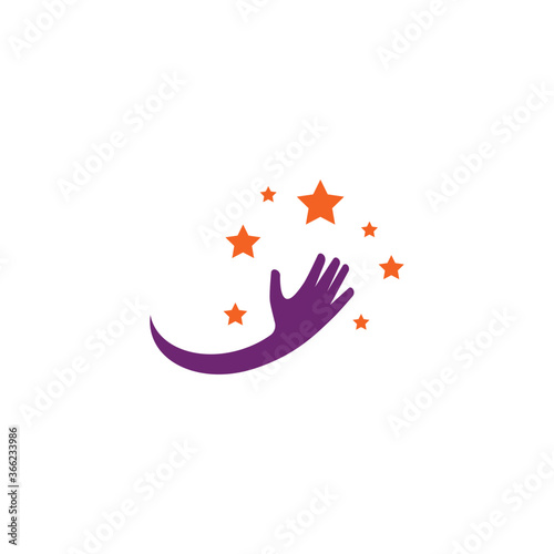 Hand and star logo © devankastudio