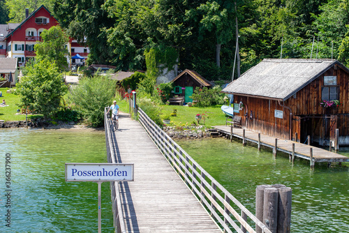 Starnberger See Anlegestelle in POssenhofen 