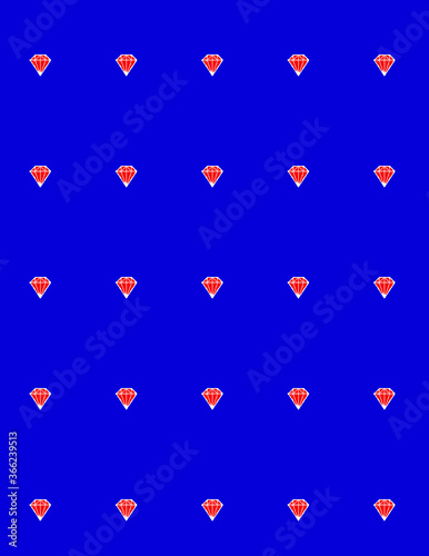 esempio di rubino su sfondo blu per tovaglia tovaglietta carta regalo pigiama pigiamino bavaglino borsa shopper