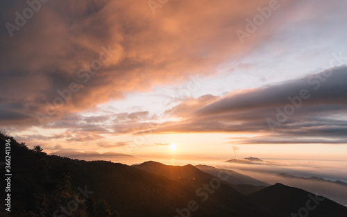 sunset in the mountains © CheukWai