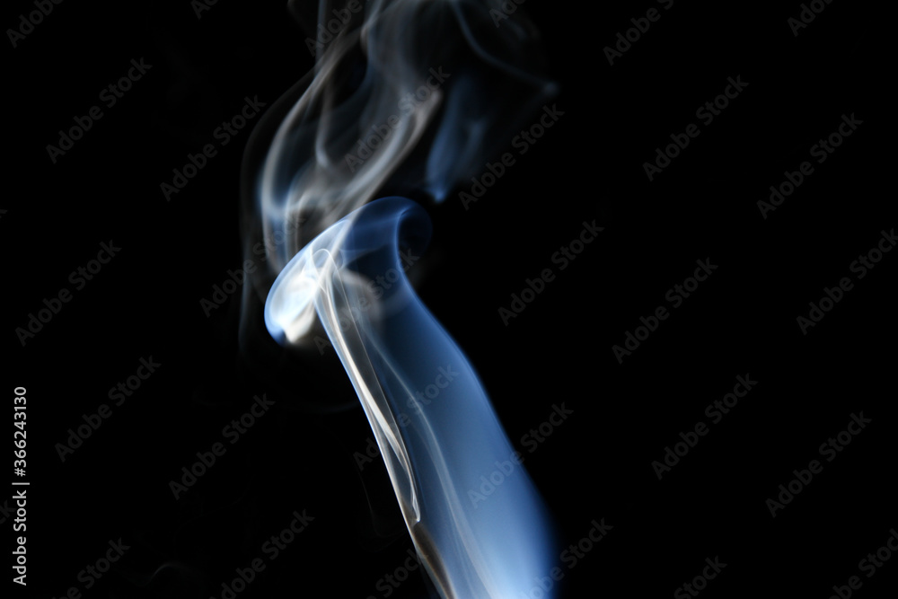 Smoke abstract on black background