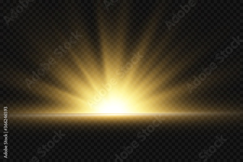 Vector transparent sunlight special lens