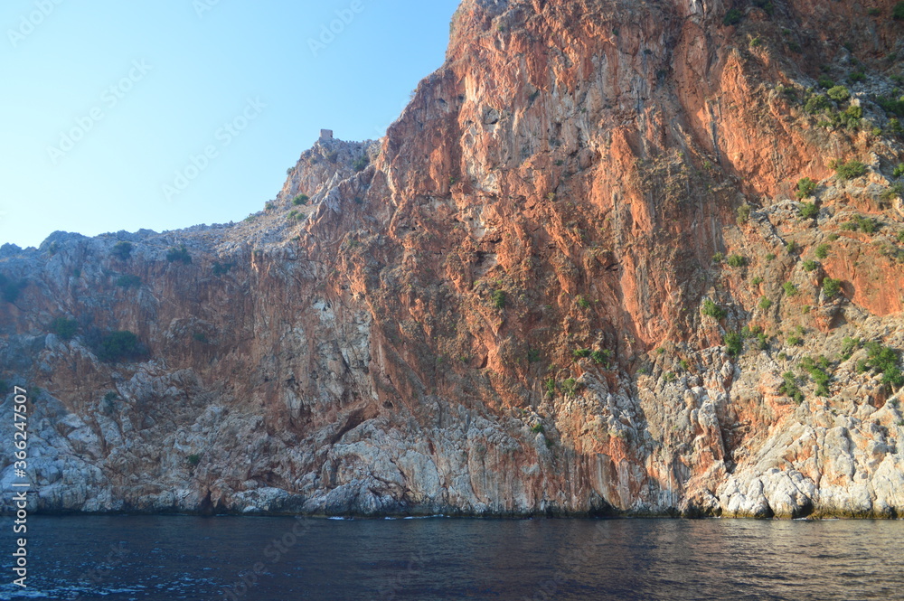 Medieval castle in the southern Turkish city of Alanya. Medieval castle in the southern Turkish city of Alanya.