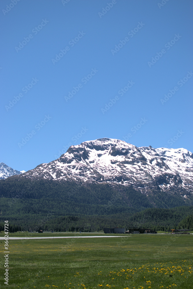 Berglandschaft im Engadin in der Schweiz 27.5.2020