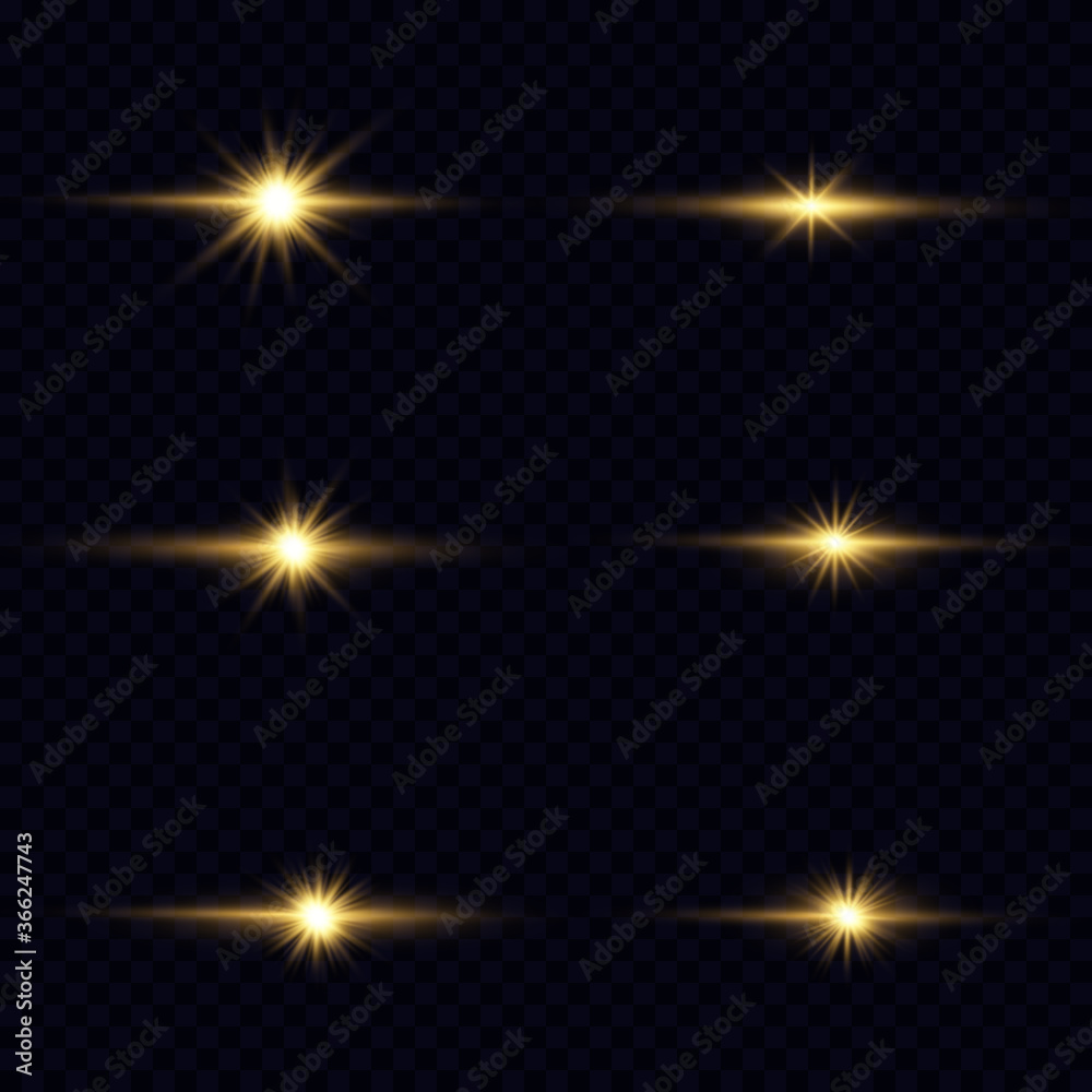 Lights and Sparkles on a transparent background. Lights and Sparkles on a transparent background.