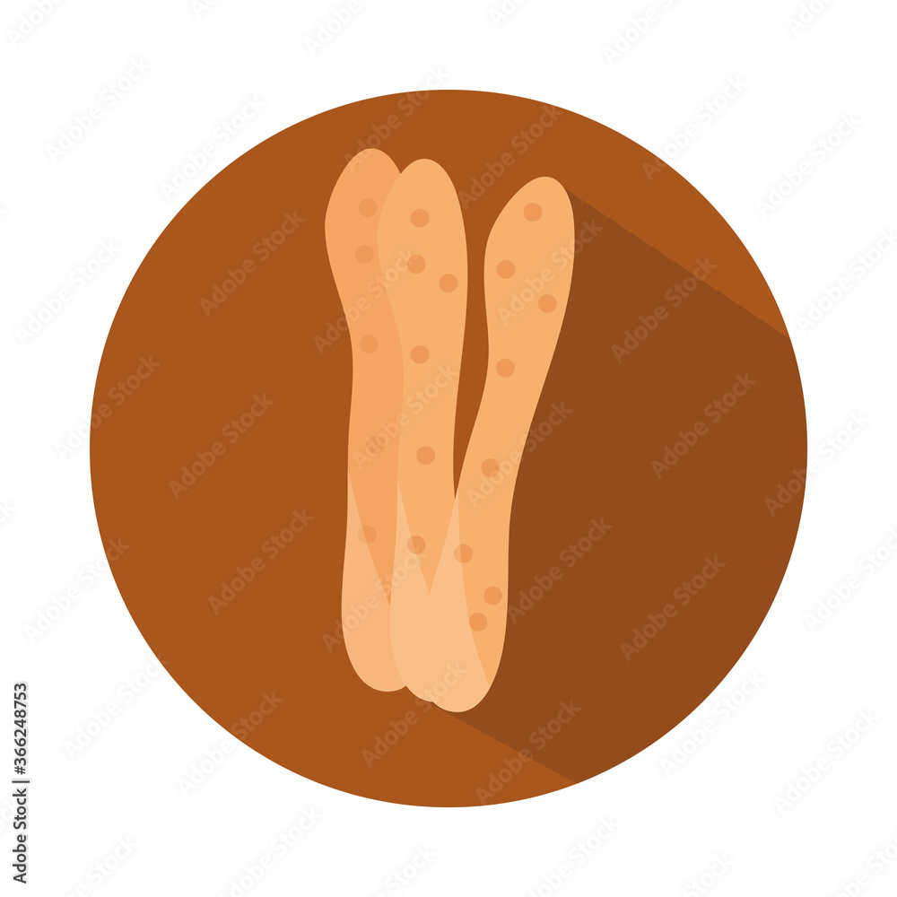 bread sticks menu bakery food product block and flat icon bread sticks menu bakery food product block and flat icon