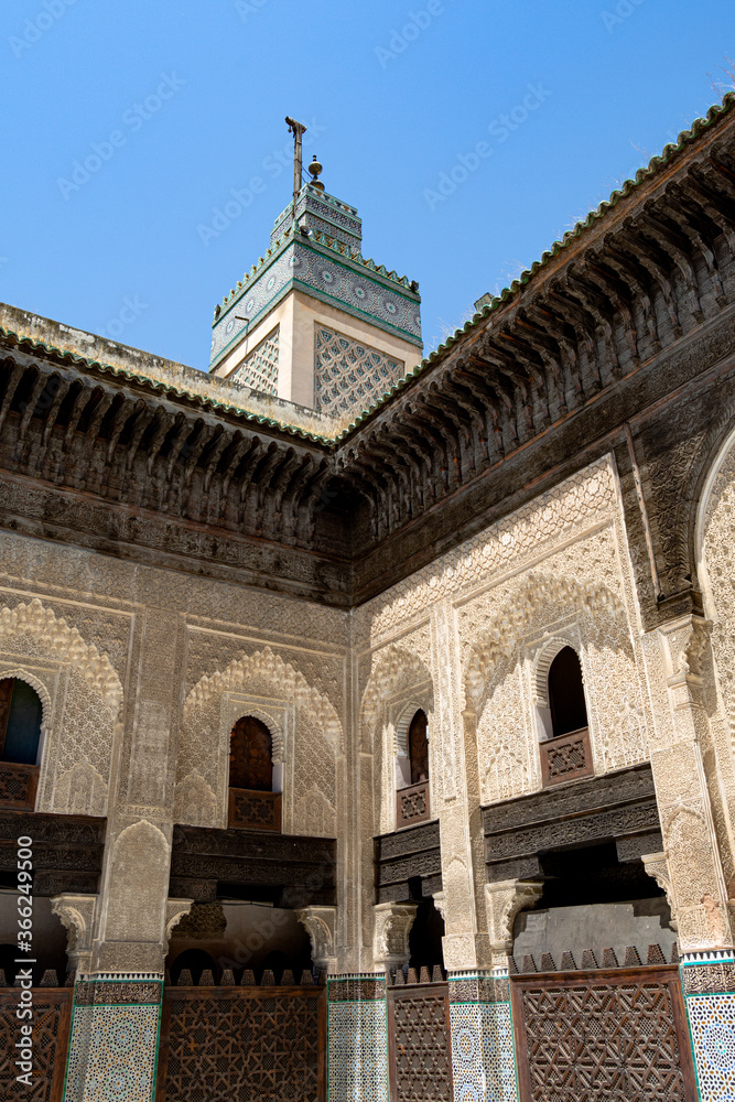 The Madrasa Bou Inania is a madrasa in Fes, Morocco. Madrasa Bou Inania is acknowledged as an excellent example of Marinid architecture.