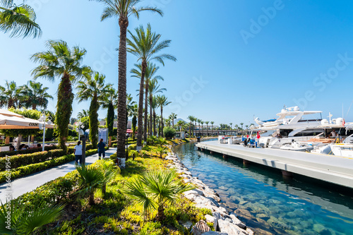 Fototapeta Naklejka Na Ścianę i Meble -  Yalikavak Marine view in Bodrum Town of Turkey.