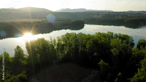 regajo pantano swamp fishermen aerial view