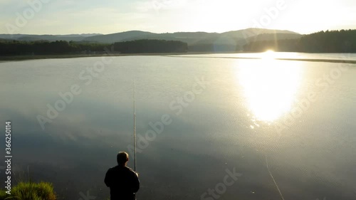 regajo pantano swamp fishermen aerial view
