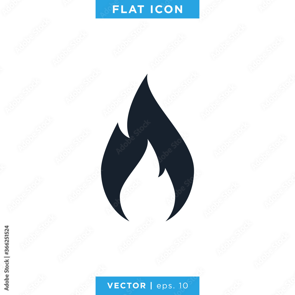 Fire Flame Icon Vector Design Template Fire Flame Icon Vector Design Template