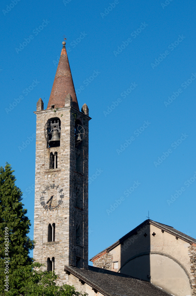 Santo Stefano church of Tesserete village in Ticino Canton Santo Stefano church of Tesserete village in Ticino Canton