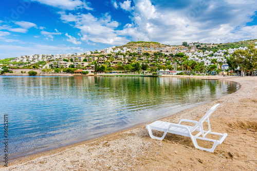 Fototapeta Naklejka Na Ścianę i Meble -  Gundogan Marine view in Bodrum. Bosrum is populer tourist destination in Turkey.
