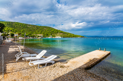 Fototapeta Naklejka Na Ścianę i Meble -  Torba Beach view at winter time in Bodrum Town