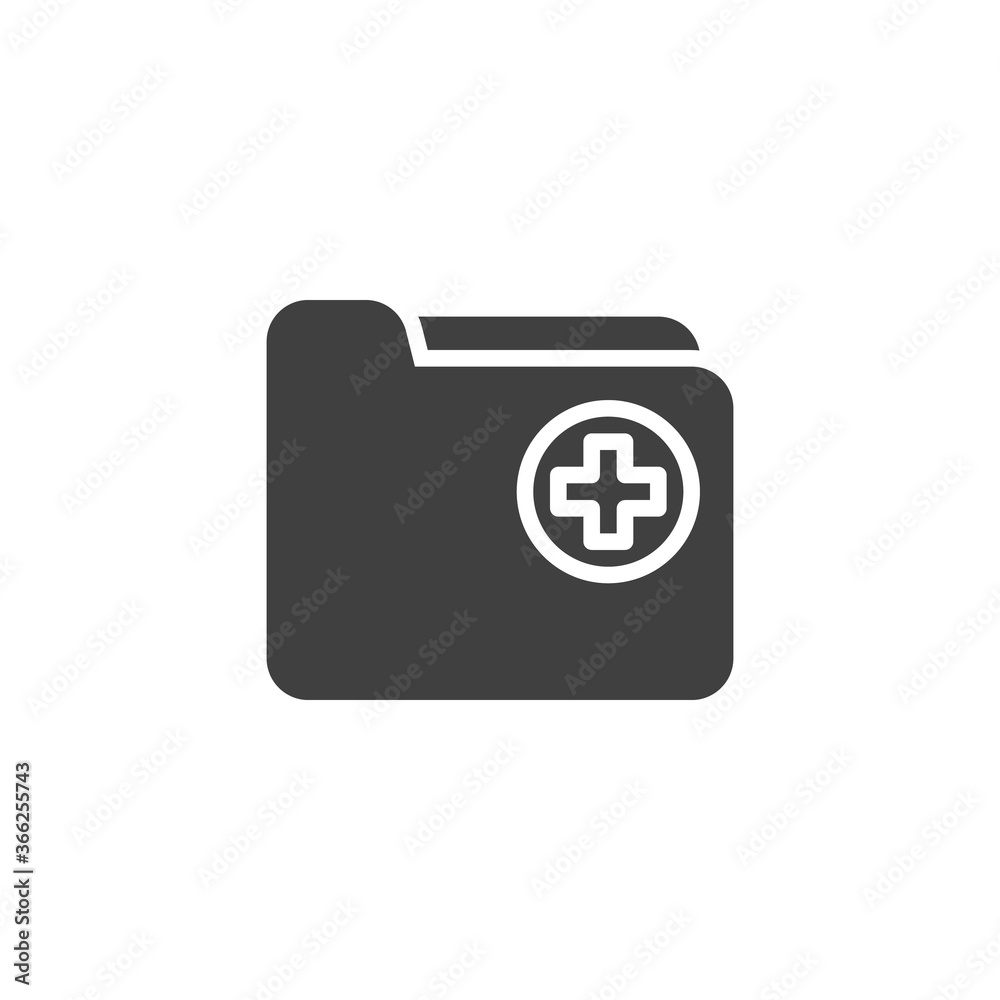Medical folder vector icon. filled flat sign for mobile concept and web design. Medical portfolio glyph icon. Symbol, logo illustration. Vector graphics Medical folder vector icon. filled flat sign for mobile concept and web design. Medical portfolio glyph icon. Symbol, logo illustration. Vector graphics