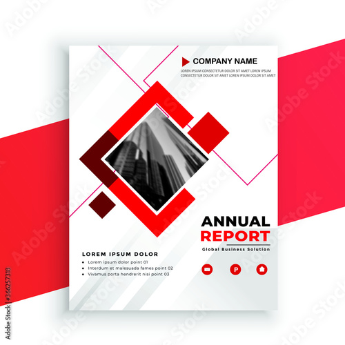 annual report cover design template