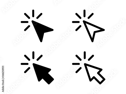 Cursor icon set for website and mobile app