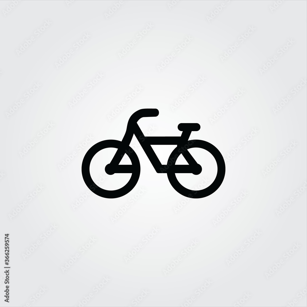 Bike icon,vector illustration. Flat design style