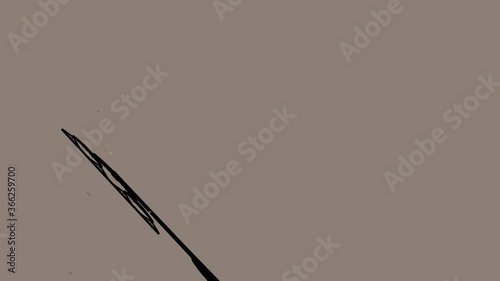 Animation wiper cleans windshield background