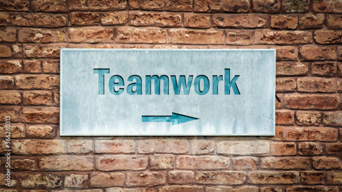 Street Sign to Teamwork © Thomas Reimer