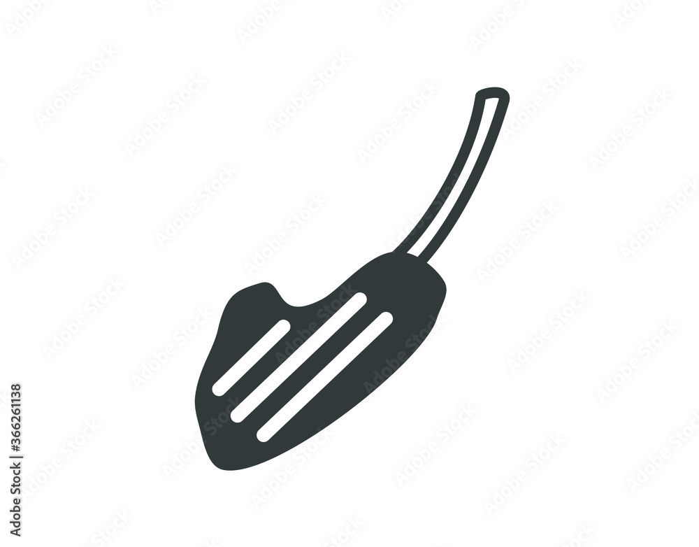 Isolated lamb rib. Lamb rib icon. Mean icon.  BBQ icon. 