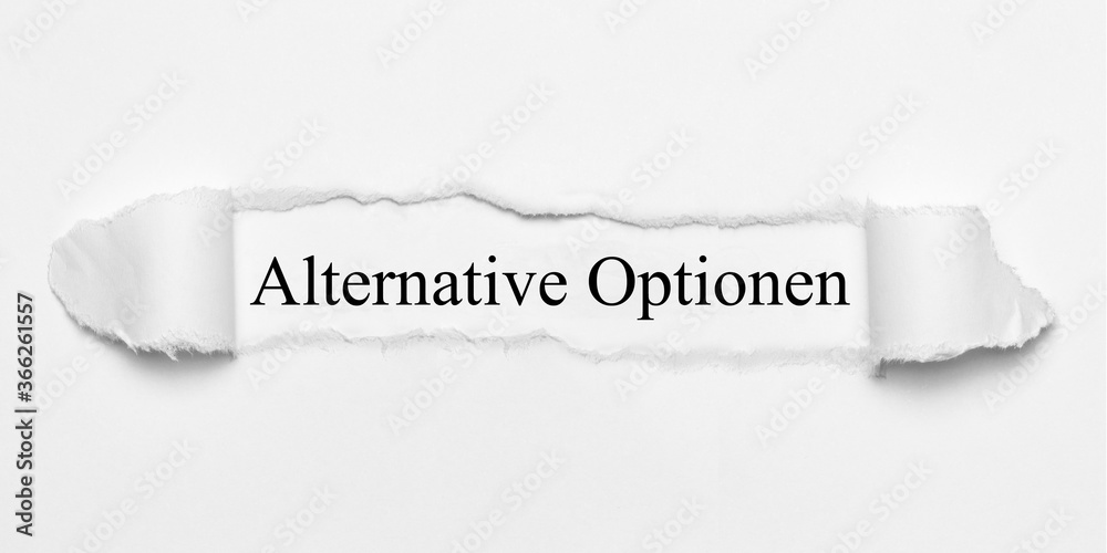 Obraz premium Alternative Optionen