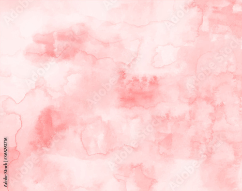 水彩のピンク色の背景／素材／淡い／パステル © yugoro