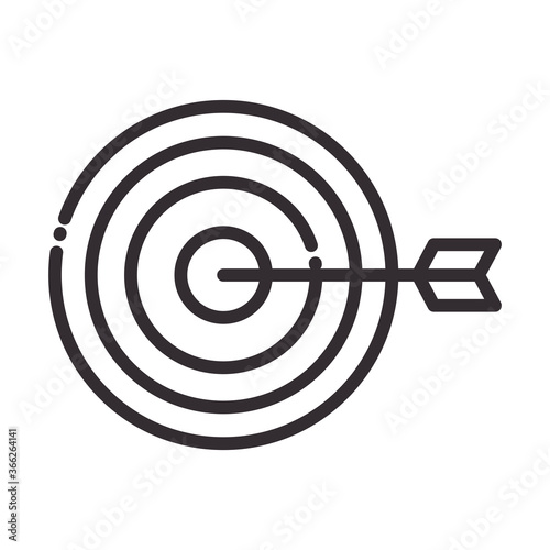 social media target strategy digital internet network communicate technology line style icon
