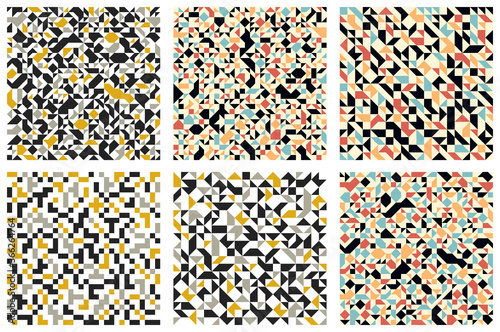 Geometric mosaic vector sea...