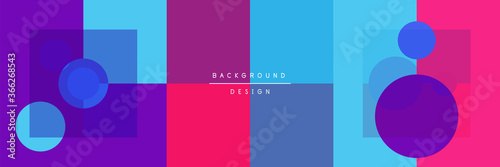 Neo memphis geometric pattern with circles, squares and lines. Pop art abstract background for covers, banners, flyers and posters and other templates