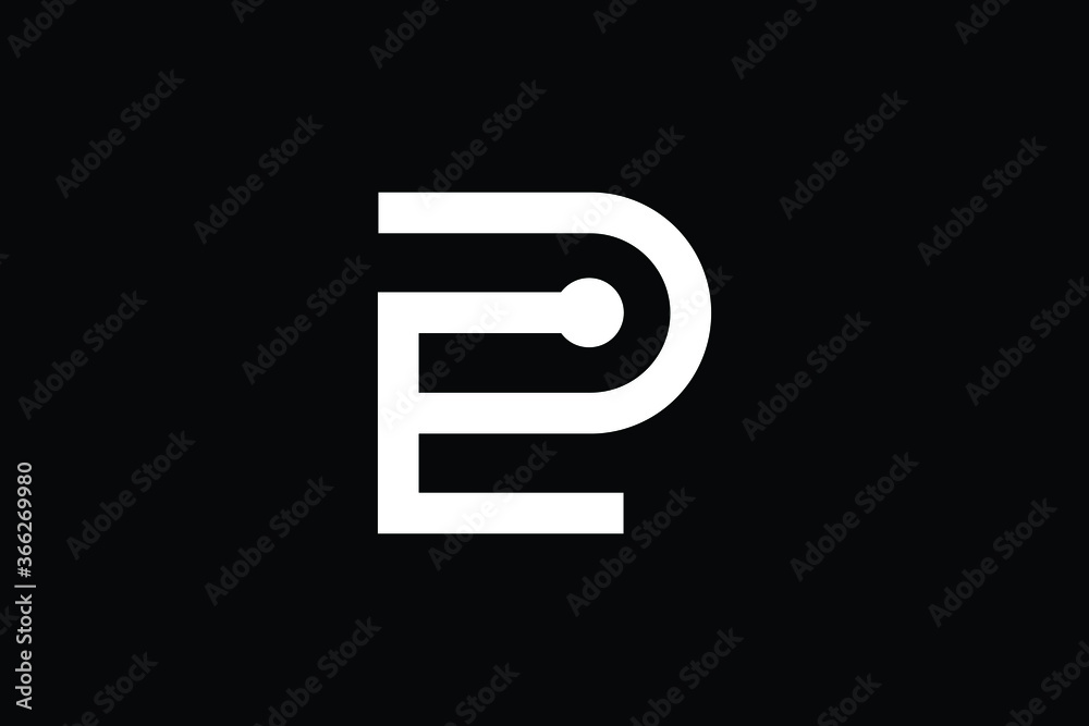 Minimal Innovative Initial EP logo and PE logo. Letter EP PE creative elegant Monogram. Premium Business logo icon. White color on black background Minimal Innovative Initial EP logo and PE logo. Letter EP PE creative elegant Monogram. Premium Business logo icon. White color on black background