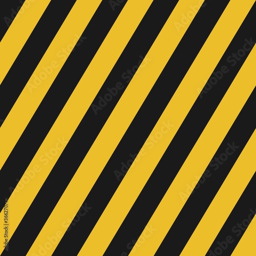 black and yellow diagonal lines seamless pattern for street background warning sign or wallpaper, label, banner etc. vector design