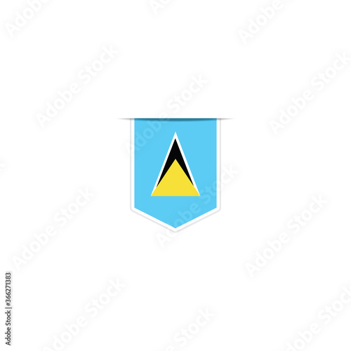 Free Download Saint Lucia flag vector. National Simple Saint Lucia   flag - GFXLoad