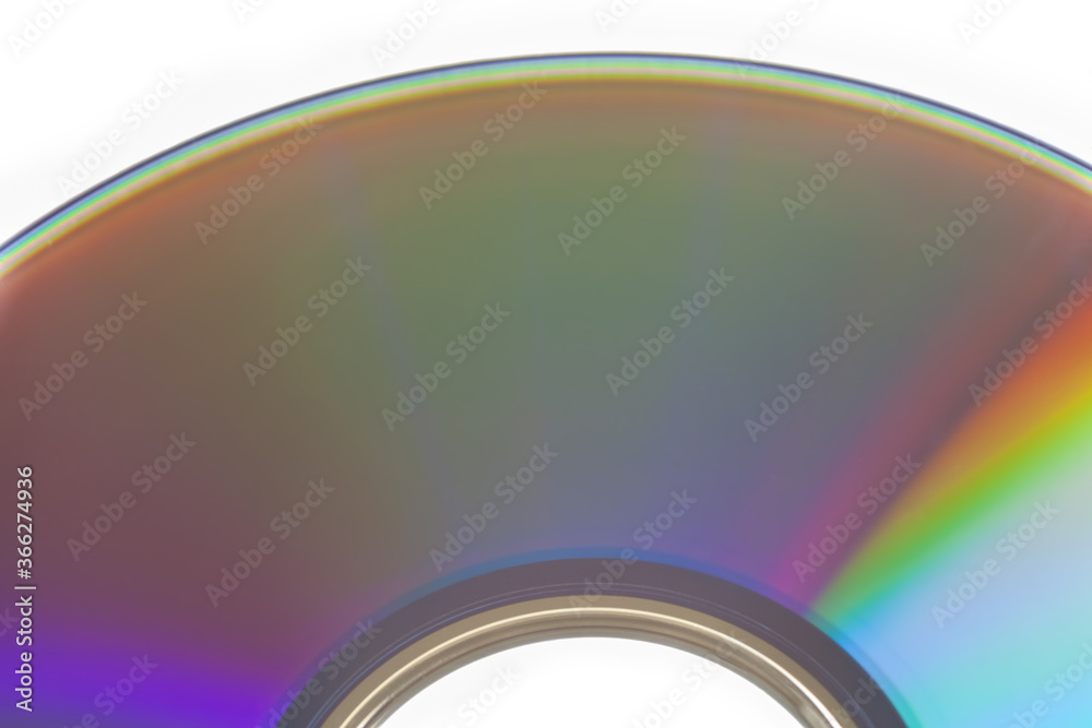 CD disk colorful surface texture isolated white background CD disk colorful surface texture isolated white background