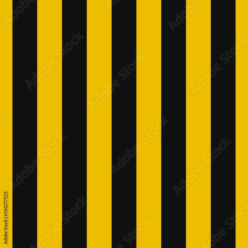Bild auf Leinwand black and yellow straight vertical lines seamless pattern for street background warning sign or wallpaper, label, banner etc