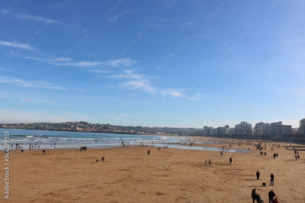 San Lorenzo´s Beach, Gijon, Spain San Lorenzo´s Beach, Gijon, Spain
