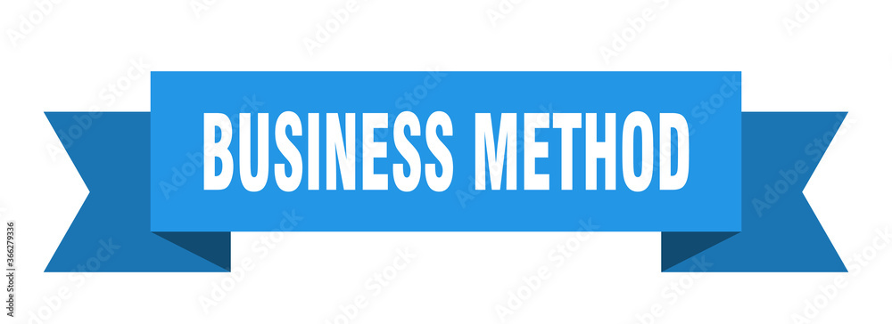 business method ribbon. business method paper band banner sign