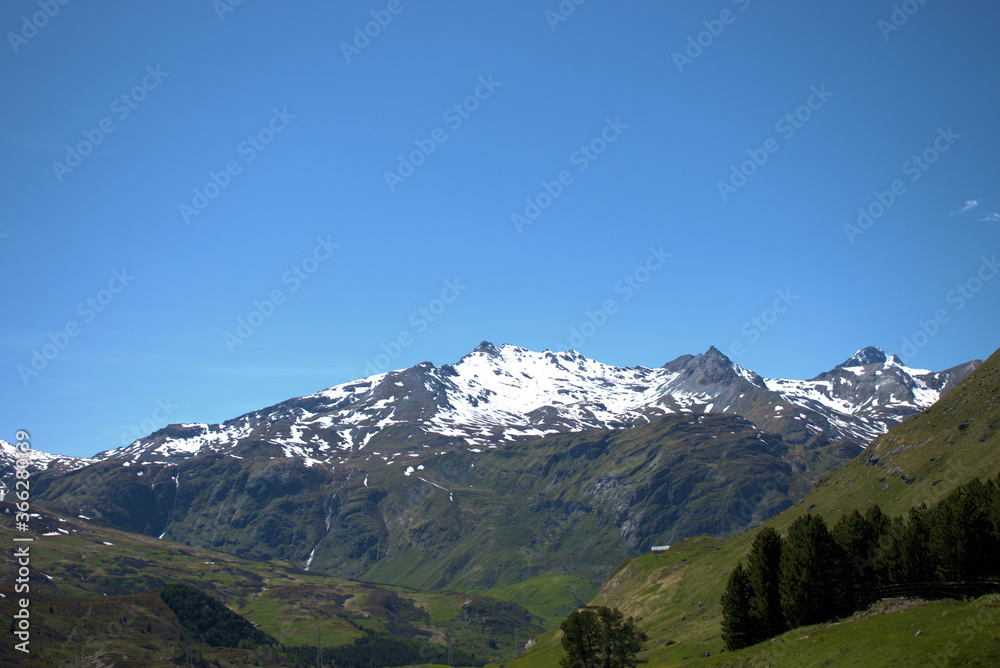 Julierpass in der Schweiz Panorama 27.5.2020