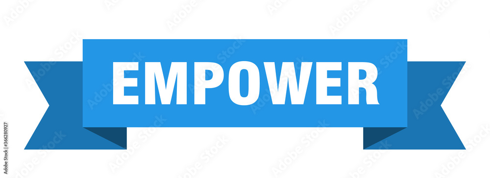 empower ribbon. empower paper band banner sign empower ribbon. empower paper band banner sign