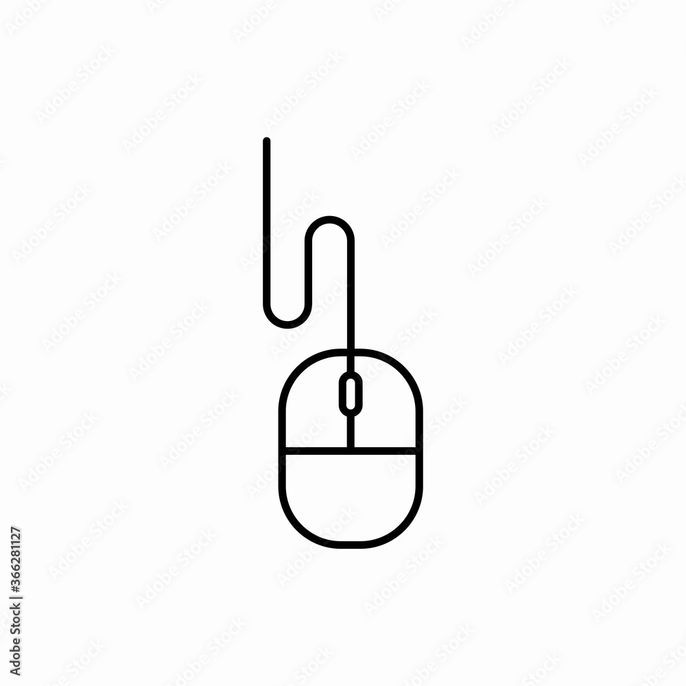 Outline mouse icon.Mouse vector illustration. Symbol for web and mobile Outline mouse icon.Mouse vector illustration. Symbol for web and mobile
