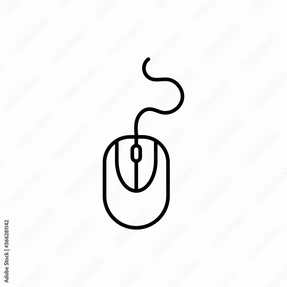 Outline mouse icon.Mouse vector illustration. Symbol for web and mobile Outline mouse icon.Mouse vector illustration. Symbol for web and mobile
