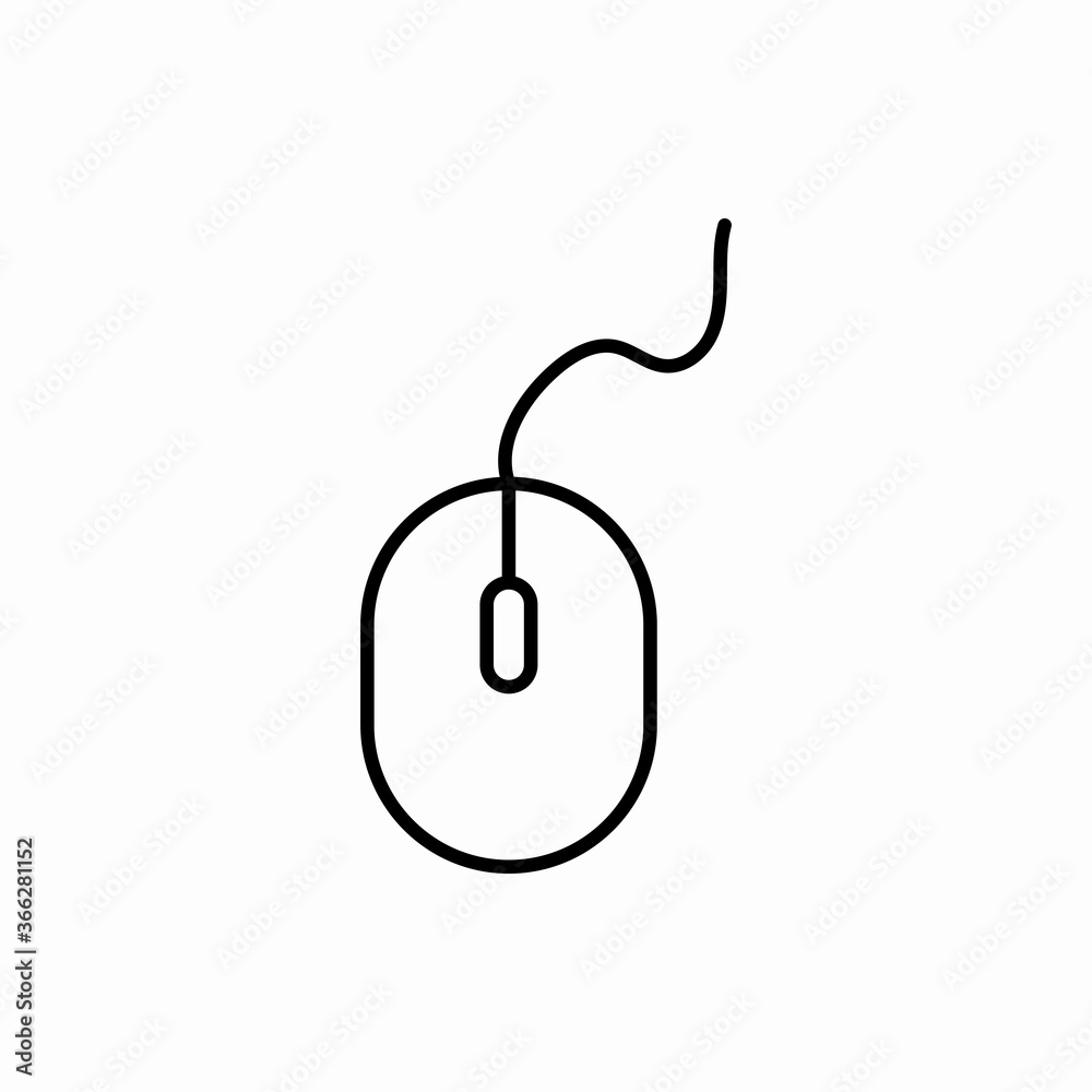 Outline mouse icon.Mouse vector illustration. Symbol for web and mobile Outline mouse icon.Mouse vector illustration. Symbol for web and mobile