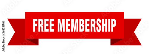 free membership ribbon. free membership paper band banner sign