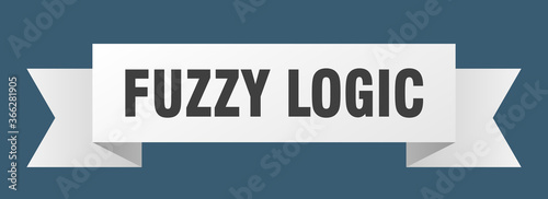 fuzzy logic ribbon. fuzzy logic paper band banner sign