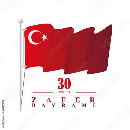 red flag , 30 August Zafer Bayrami, victory day Turkey