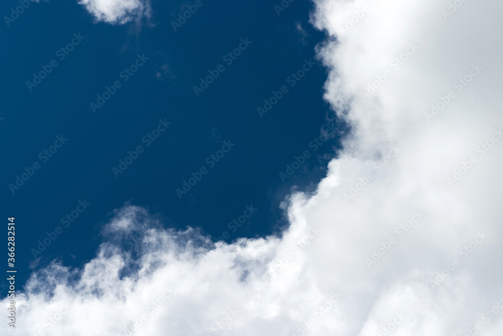 Cumulus clouds in the blue sky during the day in Sunny weather