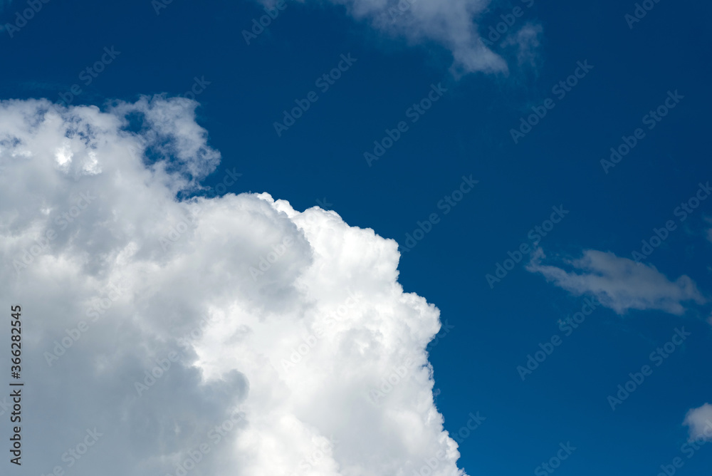 Cumulus clouds in the blue sky during the day in Sunny weather