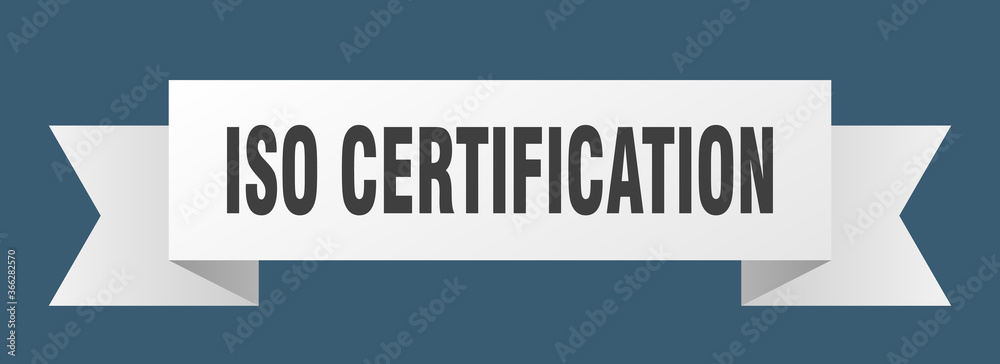 iso certification ribbon. iso certification paper band banner sign iso certification ribbon. iso certification paper band banner sign