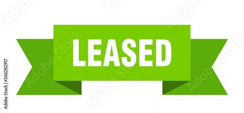 leased ribbon. leased paper band banner sign